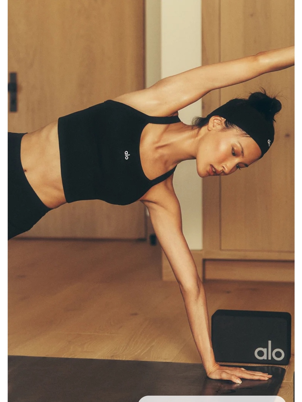 ALO seamless ribbed favorite bra crop top